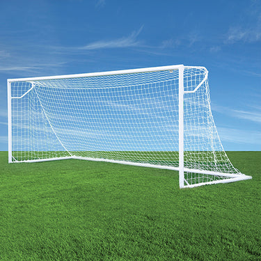 Soccer Goal Replacement Nets (4 in. Sq. - 3mm Twist) - Club Soccer Goal (6-1/2 in.H x 18-1/2 ft.W x 2 ft.B x 6 ft.D) (White)